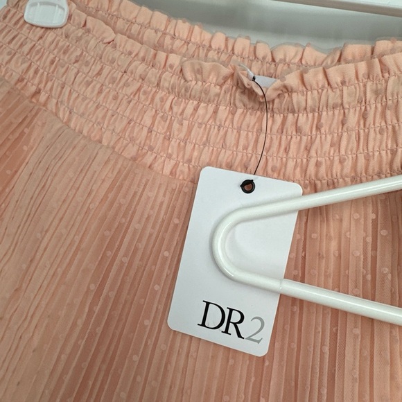 DR2 Peach Polka Dot tulle mesh skirt set size m - Picture 3 of 6